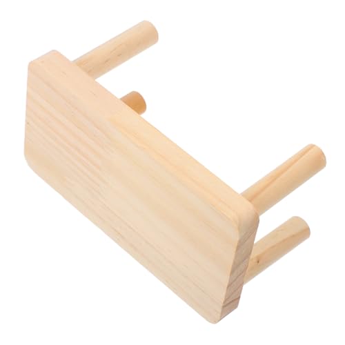 LOORGVEL Natürliche Holzplattform für Kleintiere Multifunktionale Hamster Kletterplattform mit Geräumiger Geeignet für Hamster Meerschweinchen und Kleine Haustiere Leicht zu Reinigen und von LOORGVEL