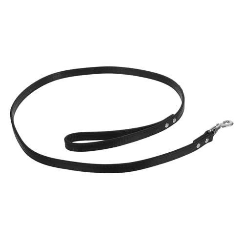 LOORGVEL PU Hundeleine mit Strasssteinen Flexible Trainingsleine für Kleine Hunde Bunte Modische Führleine zum Spazierengehen Joggen und Alltag Komfortabel und Stilvoll in Schwarz von LOORGVEL