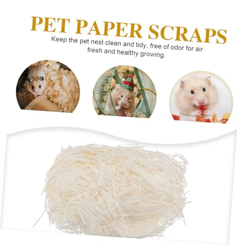 LOORGVEL Pet Bedding aus Farbigem Atmungsaktivem Papier Weiches Einstreu für Hamster Kaninchen Meerschweinchen Schützt Atemwege und Sorgt für Sauberes Gemütliches Nestmaterial von LOORGVEL
