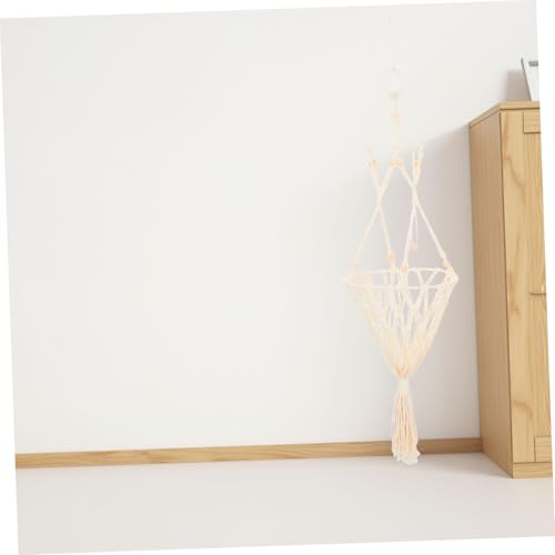 LOORGVEL Pet Cat Nest Schaukelbett für Katzen Katzenbett aus Baumwollseil Kätzchen Hängemattenbett Hängende Katzenschaukel Katze hängematte Bett dekorative Katzenhängematte Eisen Beige von LOORGVEL