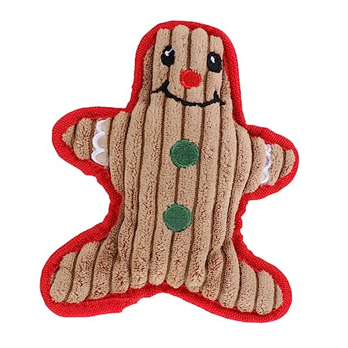 LOORGVEL Plüsch Hundespielzeug mit Quietschfunktion Robustes Kauspielzeug für Kleine und Mittelgroße Hunde Sanftes Weihnachts Molarspielzeug zur Zahnpflege und Interaktion Niedlicher LOORGVEL Plüsch Hundespielzeug mit Quietschfunktion Robustes Kauspielzeug für Kleine und Mittelgroße Hunde Sanftes Weihnachts Molarspielzeug zur Zahnpflege und Interaktion Niedlicher von LOORGVEL