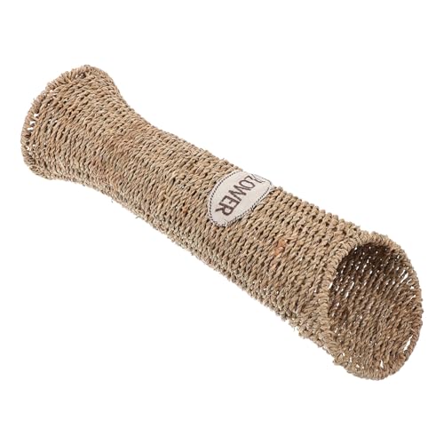 LOORGVEL Rattan Blumenvase Handgewebte Dekovase für Trockenblumen Rustikale Bodenvase im Modernen für Wohnzimmer und Hochwertiges Langlebiges Material von LOORGVEL