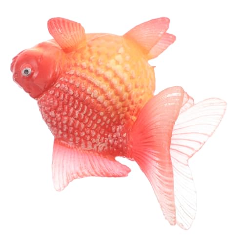 LOORGVEL Realistisches Aquarium Fischspielzeug Schwimmender Kunstfisch Goldfisch Modell Lifelike Plastik Fisch Ornament Lernspielzeug Meeresbewohner Deko von LOORGVEL