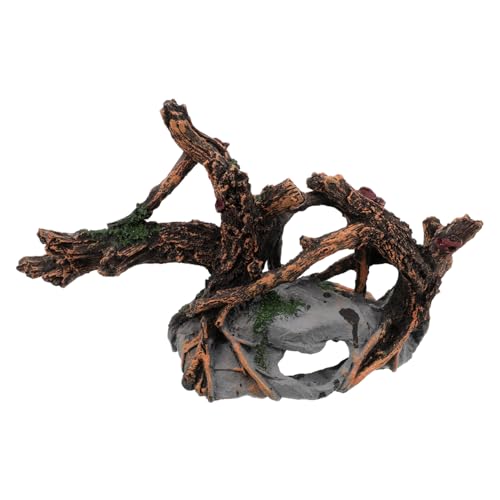 LOORGVEL Realistisches Aquarium Resin Holz Ornament mit Hohlem Versteck für Garnelen und Kampffische Vielseitige Aquarien-Dekoration aus Robustem Harz für Süß Salzwassertanks LOORGVEL Realistisches Aquarium Resin Holz Ornament mit Hohlem Versteck für Garnelen und Kampffische Vielseitige Aquarien-Dekoration aus Robustem Harz für Süß Salzwassertanks von LOORGVEL