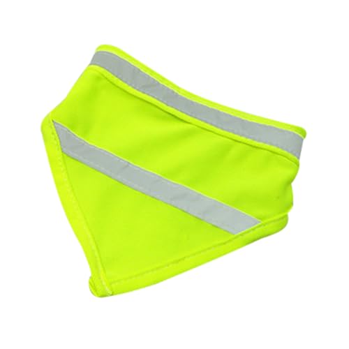 LOORGVEL Reflektierendes Hundebandana aus Atmungsaktivem Polyester Nachts Leuchtendes Leichtes Halstuch für Kleine und Mittlere Hunde Saugfähiges Schnelltrocknendes Accessoire für Sicheren von LOORGVEL