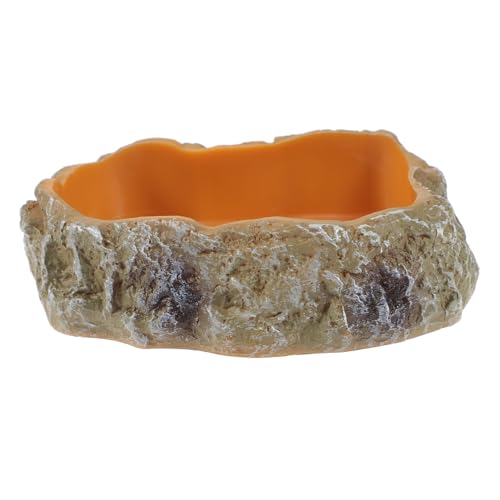 LOORGVEL Reptilien Futternapf aus Harz Leicht zu Reinigen Langlebig und Praktisch Geeignet für Echsen Schildkröten Bartagamen und Kleine Haustiere Dekorative Wasserschale für Terrarien LOORGVEL Reptilien Futternapf aus Harz Leicht zu Reinigen Langlebig und Praktisch Geeignet für Echsen Schildkröten Bartagamen und Kleine Haustiere Dekorative Wasserschale für Terrarien von LOORGVEL