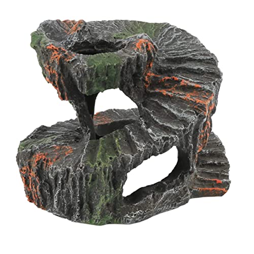 LOORGVEL Reptilien Kletterplattform Terrassen Deko für Schildkröten Aquarium UV Beständig Langlebig Umweltfreundliches Harz Zubehör für Aquarien und Terrarien LOORGVEL Reptilien Kletterplattform Terrassen Deko für Schildkröten Aquarium UV Beständig Langlebig Umweltfreundliches Harz Zubehör für Aquarien und Terrarien von LOORGVEL