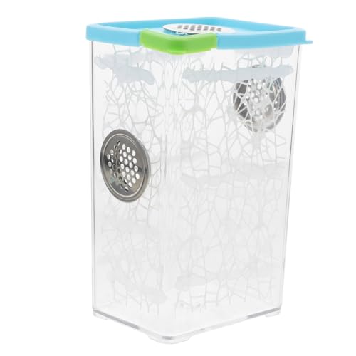 LOORGVEL Reptilien Zuchtbox Transparent Kompakt für Springspinnen Kleine Echsen und Schildkröten Terrarium Gehege Aufzuchtbox für Indoor Haltung und Beobachtung LOORGVEL Reptilien Zuchtbox Transparent Kompakt für Springspinnen Kleine Echsen und Schildkröten Terrarium Gehege Aufzuchtbox für Indoor Haltung und Beobachtung von LOORGVEL