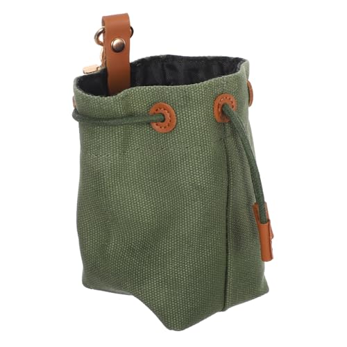 LOORGVEL Robuster Canvas Snackbeutel für Hunde mit Aufhängung Wasserdichter Futterbeutel für Welpentraining Tragbare Leckerli Tasche für Outdoor Reisen und Platzsparende Haustier von LOORGVEL