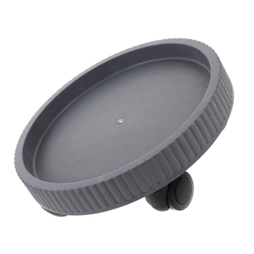 LOORGVEL Rollender Pflanzenständer mit Rädern Kunststoff Tablett Graues Pflanzcontainer für Einfache für Innen und Außenbereich und Praktisch von LOORGVEL