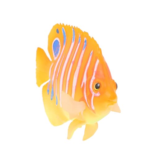 LOORGVEL Simulation Angelfisch Aquarium Dekoration aus Umweltfreundlichem Kunststoff Naturgetreues Fisch Design Sicher für Wasserqualität und Aquarienbewohner für Fisch Glaswassertanks von LOORGVEL