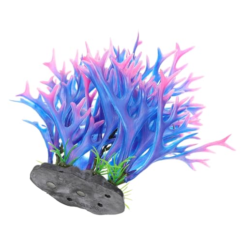 LOORGVEL Simuliertes Aquarium Dekoration Langlebig Realistisch Fischbecken Landschaftsdekor Natürliche Aquariumpflanze Kompakt Fischfreundlich von LOORGVEL