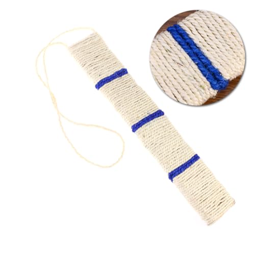 LOORGVEL Sisal Kratzmatte Mittelgroß Robuste Katzen Kratzmatte zum Aufhängen an Wand oder Tür Natürlicher Sisalfasern Kratzschutz für Katzen Fördert Gesunde Krallenpflege Zufällige Farbe von LOORGVEL