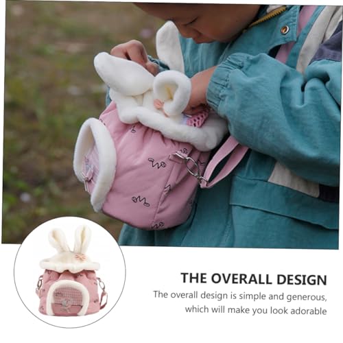 LOORGVEL Tragbare Hamster Tragetasche mit Plüsch oberfläche Atmungsaktives Mesh Komfortabel für Kleine Haustiere Wie Hamster Eichhörnchen und Meerschweinchen für Reisen und Outdoor von LOORGVEL