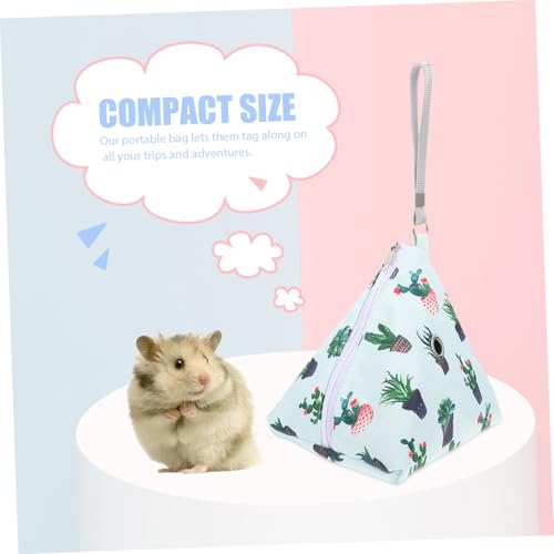 LOORGVEL Tragbare Hamster Tragetasche mit Reißverschluss Leichte Kleintier transporttasche für Goldhamster Zuckersegler Igel Komfortabler Kompakter Haustier reiseträger für Outdoor Einsatz von LOORGVEL