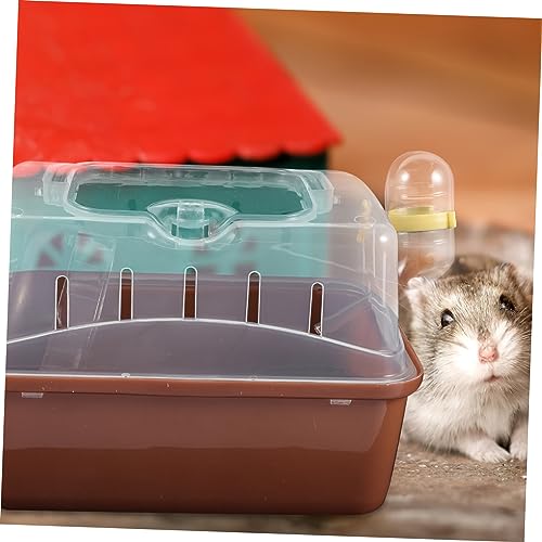 LOORGVEL Tragbarer Kleintierkäfig aus Stabilem Kunststoff Hamsterfreundliche Transportbox mit Bruchfestigkeit für Hamster Meerschweinchen Igel und Kleine Haustiere Outdoor Reisebox für von LOORGVEL