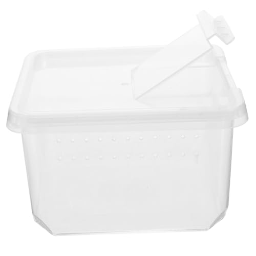 LOORGVEL Transparent Reptilien Fütterungsbox mit Belüftungslöchern für Spinnen und Kleine Haustiere Atmungsaktives Zuchtgehäuse Langlebiges Terrarium für Vogelspinnen und Reptilienhaltung LOORGVEL Transparent Reptilien Fütterungsbox mit Belüftungslöchern für Spinnen und Kleine Haustiere Atmungsaktives Zuchtgehäuse Langlebiges Terrarium für Vogelspinnen und Reptilienhaltung von LOORGVEL