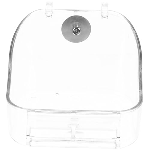 LOORGVEL Transparente Hängende Vogelbadewanne für Käfig Multifunktionaler Vogelfutterspender und Duschtrog Sicher mit Glatten Kanten Leicht zu Reinigen für Wellensittiche und Kleine LOORGVEL Transparente Hängende Vogelbadewanne für Käfig Multifunktionaler Vogelfutterspender und Duschtrog Sicher mit Glatten Kanten Leicht zu Reinigen für Wellensittiche und Kleine von LOORGVEL