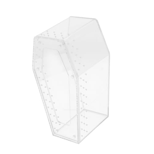 LOORGVEL Transparente Terrarienbox Vielseitiger Reptilien und Insektenhabitat Sicherer Verschlossener Aufzuchtbehälter für Schlangen Spinnen und Kleine Kriechtiere von LOORGVEL