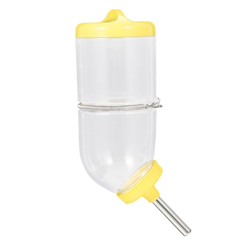 LOORGVEL Trinkflasche für Hamster und Chinchilla Verschleißfestes Wasserbehältnis mit Praktischem Trinkkopf Bequeme Haustier für Kleine Nager Gelb LOORGVEL Trinkflasche für Hamster und Chinchilla Verschleißfestes Wasserbehältnis mit Praktischem Trinkkopf Bequeme Haustier für Kleine Nager Gelb von LOORGVEL