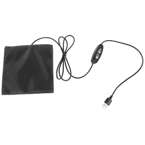 LOORGVEL USB heizmatte für Kleintiere mit Temperaturregelung Verstellbarem Heizkissen aus Weichem Kohlefaser Material Sicher und Nahtlos Geeignet für Hamster Kaninchen Vögel Eichhörnchen von LOORGVEL