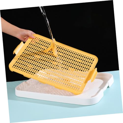 LOORGVEL Verdicktes Langlebiges Hundetoiletten tablett mit Abnehmbarem Leicht zu Reinigen rutschfest und Auslaufsicher für Welpen Training im Innen Außenbereich LOORGVEL Verdicktes Langlebiges Hundetoiletten tablett mit Abnehmbarem Leicht zu Reinigen rutschfest und Auslaufsicher für Welpen Training im Innen Außenbereich von LOORGVEL