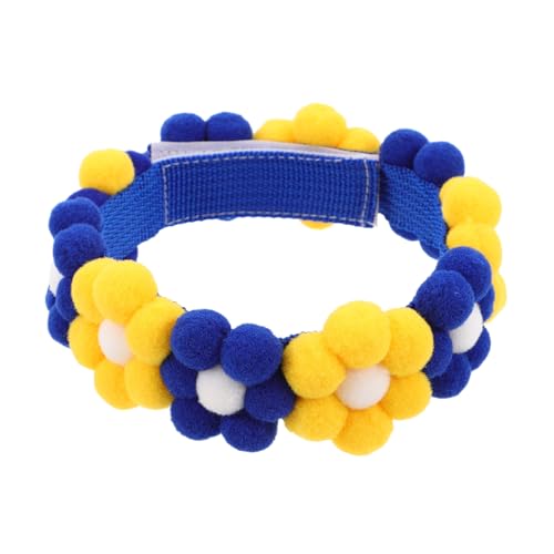 LOORGVEL Verstellbares Blumen Hundehalsband für Kleine Hunde und Leichtes Farbechtes Kunstblumen Komfortabel für Täglichen Gebrauch und Besondere Anlässe von LOORGVEL