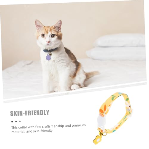 LOORGVEL Verstellbares Katzenhalsband mit Glocke Dekorativer Kitten Kragen Hautfreundliches für Haustiere Sicher und Komfortabel für LOORGVEL Verstellbares Katzenhalsband mit Glocke Dekorativer Kitten Kragen Hautfreundliches für Haustiere Sicher und Komfortabel für von LOORGVEL