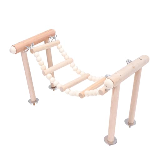 LOORGVEL Vogelspielzeug Holz Schaukel mit Kletterleiter für Papageien und Kleine bis Mittelgroße Vögel Sicherer Standrahmen Fördert Balance und Bewegung im Käfig Zubehör für Wellensittiche LOORGVEL Vogelspielzeug Holz Schaukel mit Kletterleiter für Papageien und Kleine bis Mittelgroße Vögel Sicherer Standrahmen Fördert Balance und Bewegung im Käfig Zubehör für Wellensittiche von LOORGVEL