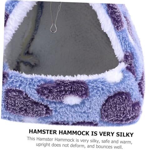 LOORGVEL Wandmontiertes Hamster hängemattenbett mit Haken Thermisches Kleintierbett für Zwerghamster und Kleine Haustiere Warmes Kratzfestes Kuschelnest für Herbst und Winter von LOORGVEL