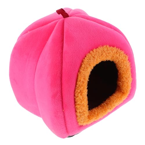 LOORGVEL Warm Gefüttertes Kleintier schlafnest aus Robustem Verschleißfestem Material Semi geschlossenes Hamsterhaus für Meerschweinchen Chinchilla und Andere Kleine Haustiere Platzsparend von LOORGVEL