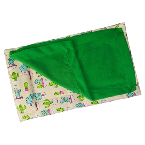 LOORGVEL Warme Hautfreundliche Reptilien schlafmatte für Kleine Haustiere Kuscheliges Plüschbett mit Strapazierfähigem Canvas und Fleece Praktisches Dekoratives Nest für Eidechsen von LOORGVEL