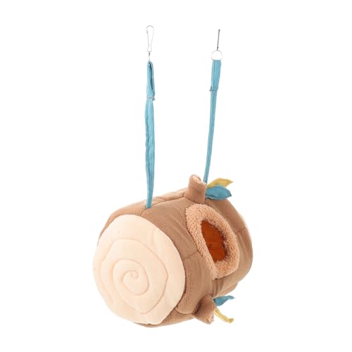 LOORGVEL Warmer Hamster Schlafplatz Baumwolle Kleintier Nest Kleines Haustier Kuschelnest Beißfest Geruchlos für Winter und Käfigaufhängung von LOORGVEL