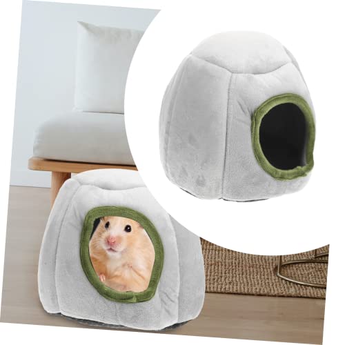 LOORGVEL Weiches Winddichtes Hamsterhaus Atmungsaktives Kleines Nest für Innen Warmes Schlafbett für Zwerghamster und Kleine Haustiere Komfortabel Langlebig Ganzjährig Geeignet von LOORGVEL