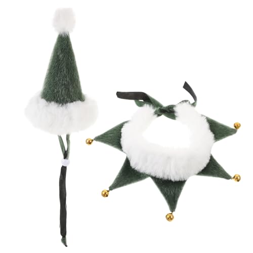 LOORGVEL Weihnachts Hundehalsband mit Glocke Verstellbares Teiliges aus Grünem Weihnachtsbaum Hut und für und Hunde Festliche Haustier Deko zu Weihnachten und Neujahr LOORGVEL Weihnachts Hundehalsband mit Glocke Verstellbares Teiliges aus Grünem Weihnachtsbaum Hut und für und Hunde Festliche Haustier Deko zu Weihnachten und Neujahr von LOORGVEL