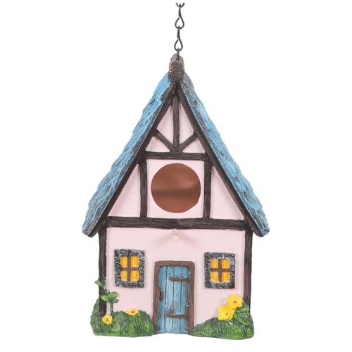 LOORGVEL Wetterfestes Resin Vogelhaus zum Aufhängen Kleines Nistkasten für Garten und Balkon Wetterbeständig Einfach zu Reinigen Sicherer Unterschlupf für Vögel Dekoratives Outdoor LOORGVEL Wetterfestes Resin Vogelhaus zum Aufhängen Kleines Nistkasten für Garten und Balkon Wetterbeständig Einfach zu Reinigen Sicherer Unterschlupf für Vögel Dekoratives Outdoor von LOORGVEL