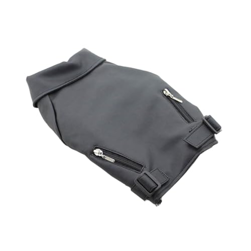 LOORGVEL Winddichte Hundeweste aus PU Material Warme Winterjacke mit Reißverschluss Winddichte Welpenweste für Kalte Bedingungen Vintage Hundemantel in Schwarz XL Atmungsaktiv und Leicht LOORGVEL Winddichte Hundeweste aus PU Material Warme Winterjacke mit Reißverschluss Winddichte Welpenweste für Kalte Bedingungen Vintage Hundemantel in Schwarz XL Atmungsaktiv und Leicht von LOORGVEL