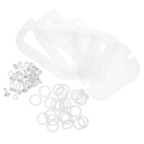 LOORGVEL Zubehör für Hamsterkäfige Schrauben für Acrylkäfig Schraubenschrauben und Muttern Schraubenschrauben und Acrylschrauben und Acrylkäfigteile Hamsterset Plastik Transparent von LOORGVEL