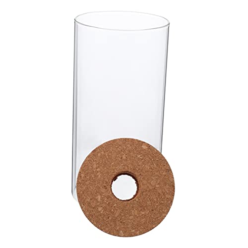 LOORGVEL Zylindrische Glasflasche Hochborosilikat Transparentes Terrarium mit Deckel DIY und Sicher für Wohn und Schlafzimmerdekoration LOORGVEL Zylindrische Glasflasche Hochborosilikat Transparentes Terrarium mit Deckel DIY und Sicher für Wohn und Schlafzimmerdekoration von LOORGVEL