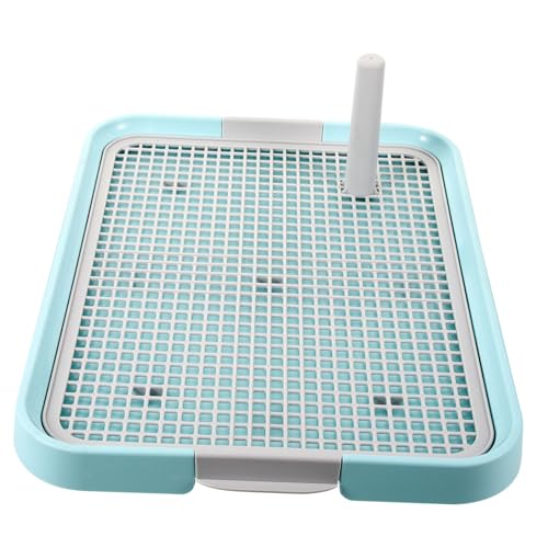 LOORGVEL rutschfeste Hundetoilette mit Abnehmbarem Langlebiges Kunststoff Litter Tray für Welpentraining Auslaufsicheres Urin Pad mit Erhöhten Kanten Einfach zu Reinigen Geeignet für von LOORGVEL