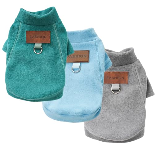 LOSHALL Fleece-Hundepullover für kleine Hunde, Mädchen und Jungen, weich, warm, Rollkragenpullover, Haustier-Sweatshirt, Haustier, Welpen, Katze, Winterkleidung, Pullover, Pullover, Pullover (A-Grau, LOSHALL Fleece-Hundepullover für kleine Hunde, Mädchen und Jungen, weich, warm, Rollkragenpullover, Haustier-Sweatshirt, Haustier, Welpen, Katze, Winterkleidung, Pullover, Pullover, Pullover (A-Grau, von LOSHALL