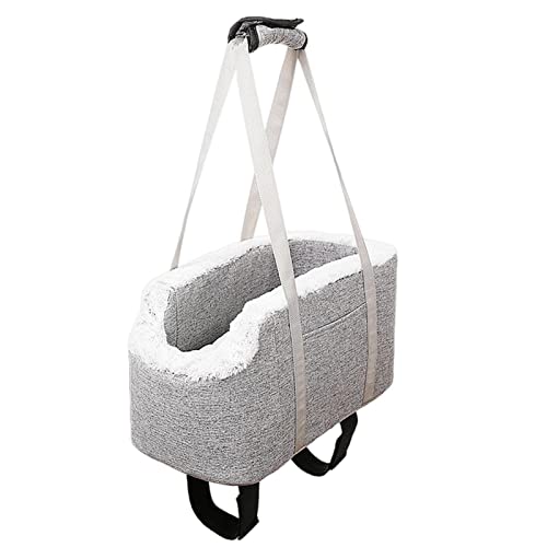 LOSOO Hundekonsole Autositz Für Kleine Hunde, Haustier-Reisetasche, Reisebett, Geeignet Für Die Meisten Interaktiven Luxus-Haustiersitze Im Auto, 24 X 45 X 20cm von LOSOO