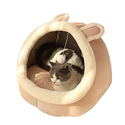 Haustierbett Hundebett Haustierbett, Süßes Katzenbett, Warmer Haustierkorb, Gemütliches Kätzchen, Liege, Kissen, Katzenhaus, Zelt, Sehr Weich, Hundematte, Tasche, Haustierhaus Katzenbett Tierbett (Co von LOSTIS