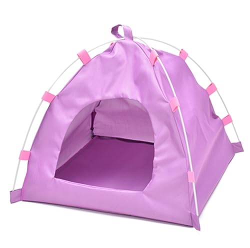 Haustierbett Hundebett Haustierzelt, Tragbare Katzenhöhlenbetten, Faltbares Pop-up-Haustierzelt Für Katzen, Hunde, Reisen, Camping, Abnehmbar Katzenbett Tierbett (Color : A, Size : 40 * 40 * 35cm) von LOSTIS