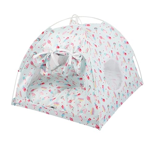 Haustierbett Hundebett Hunde-Katzen-Zelt, Hundezelt Für Drinnen Und Draußen, Zusammenklappbares Innen-Welpen-Haustier-Zeltbett Mit Weichem Lamm-Fleece-Polsterbett Katzenbett Tierbett (Color : B, Siz Haustierbett Hundebett Hunde-Katzen-Zelt, Hundezelt Für Drinnen Und Draußen, Zusammenklappbares Innen-Welpen-Haustier-Zeltbett Mit Weichem Lamm-Fleece-Polsterbett Katzenbett Tierbett (Color : B, Siz von LOSTIS