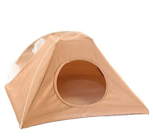 Haustierbett Hundebett Wasserdichtes Haustierzelt Outdoor Indoor Faltbares Zelt Haus Hund Katze Spielbett Matte Tragbares Faltbares Zwingerbett Katzenbett Tierbett (Color : C, Size : 50 * 50 * 33cm) von LOSTIS