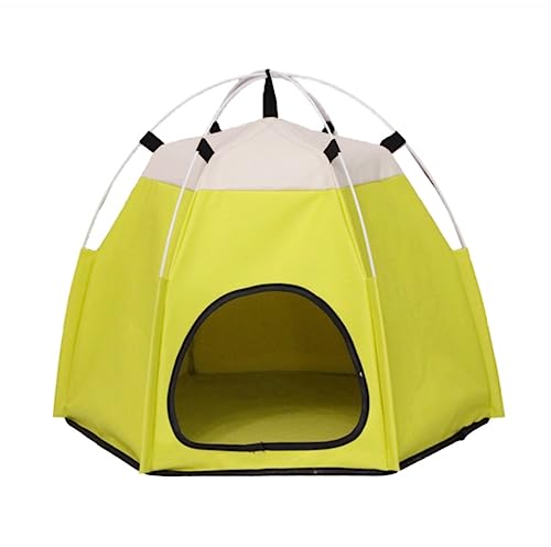 Haustierbett Hundebett Wasserdichtes Oxford-Haustierzelt, Haus, Hundekatze, Spielbett, Matte, Tragbar, Faltbar, Zwingerbett Für Universelle Hundereisen Katzenbett Tierbett ( Color : A , Size : 60*60*4 von LOSTIS