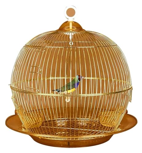 Vogelkäfig Vogelvoliere Runde Vogelkäfige Für Sittiche, Metallkäfig Für Nymphensittiche, Papageienkäfig, Hängender Vogelkäfig, Vintage-Goldsittichkäfig Vogelbauer Vogelhaus Vogelkäfig Vogelvoliere Runde Vogelkäfige Für Sittiche, Metallkäfig Für Nymphensittiche, Papageienkäfig, Hängender Vogelkäfig, Vintage-Goldsittichkäfig Vogelbauer Vogelhaus von LOSTIS