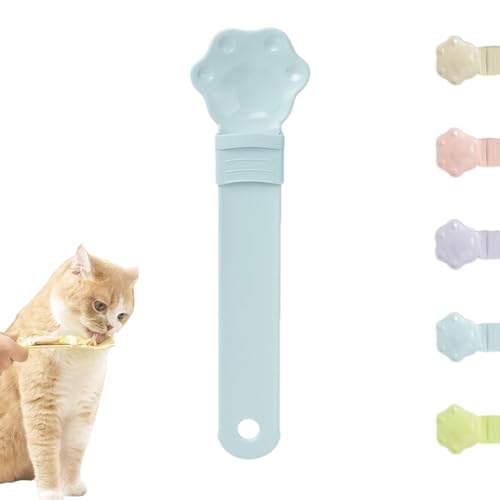 LOTFI 2024 Neuer Happy Spoon für Katzen, Katzenlöffel für Nassfutter, Katzenfutterautomat (Blue) von LOTFI