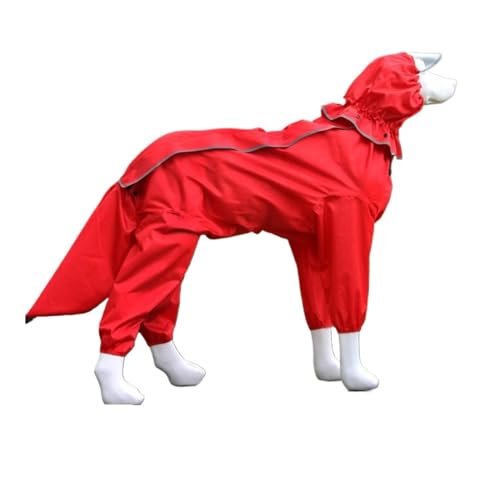 LOUPKC Luxus-Designer-Hunderegenmantel, reflektierender Ganzkörper-Hunderegenmantel, wasserdichter Overall for kleine, mittelgroße und große Hunde, Haustierprodukte for den Außenbereich(Red male dog,3 LOUPKC Luxus-Designer-Hunderegenmantel, reflektierender Ganzkörper-Hunderegenmantel, wasserdichter Overall for kleine, mittelgroße und große Hunde, Haustierprodukte for den Außenbereich(Red male dog,3 von LOUPKC